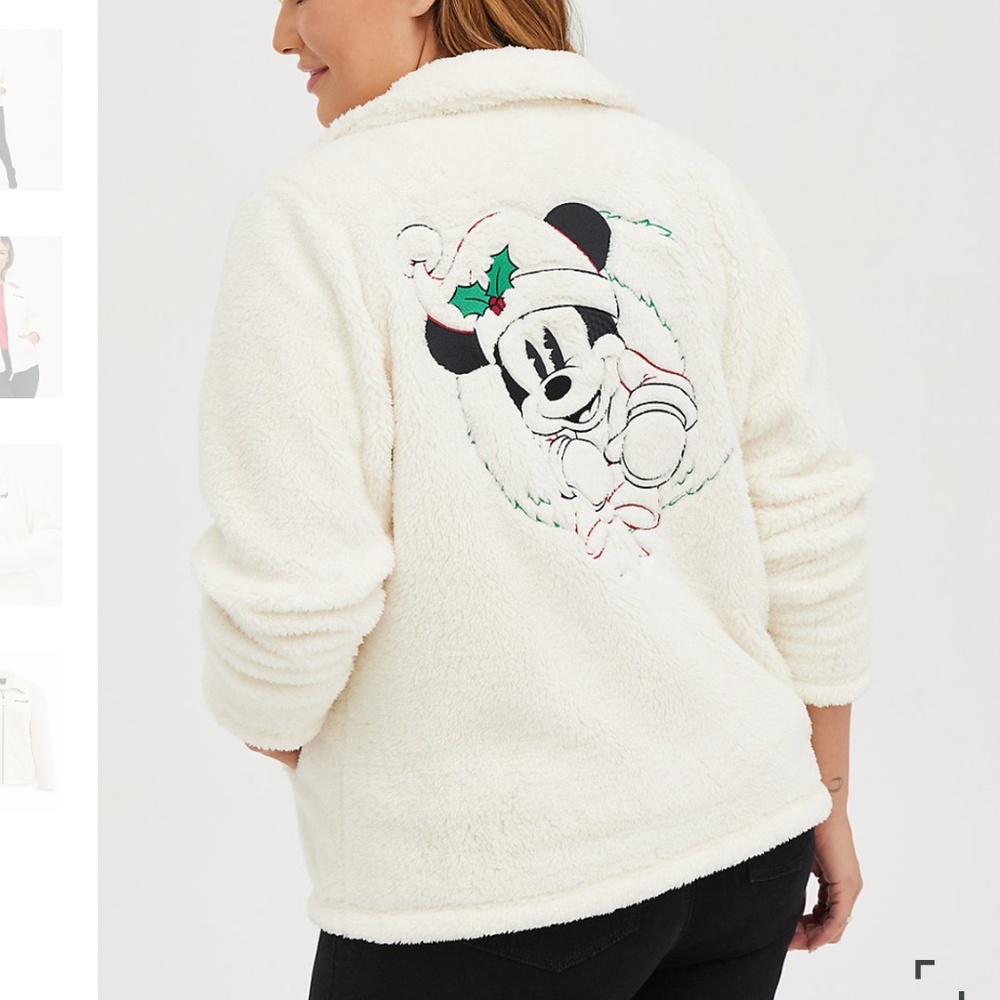 FAUX SHEARLING JACKET - DISNEY MICKEY MOUSE HOLIDAY 2X